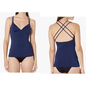 TYR WOMEN’S BROOKE TANK – SOLID, NAVY, SIZE S (2/4)